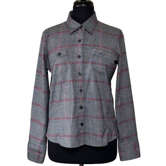Women's Christopher & Banks Stretch Button-Down Blouse Polyester Blend Size S - Picture 1 of 16